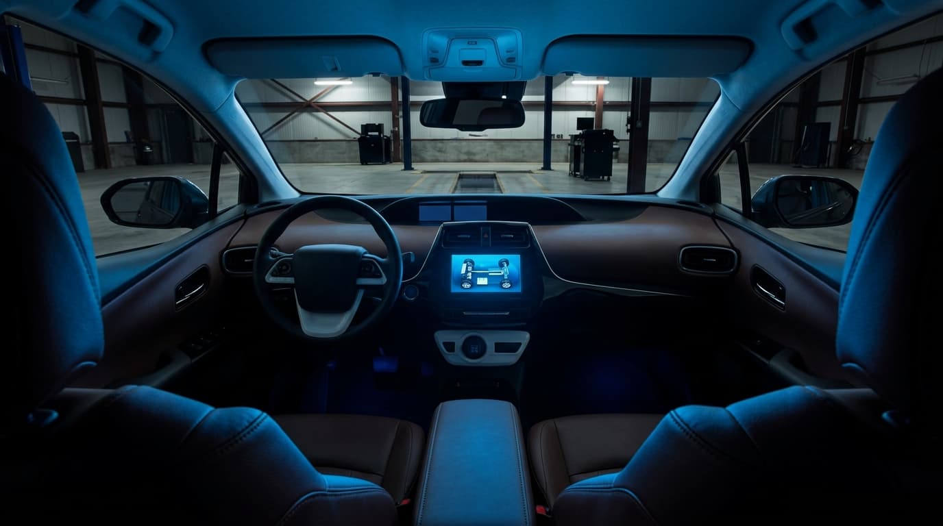 Hybrid car roadworthiness test in Belgium